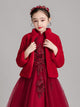 Girls' Plush Shawl Outwear Warm Long Sleeved Dress Cape Gown Accessory - Dorabear