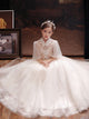 Girls' Princess Dress Flower Girl Wedding Dress Birthday Gown Piano Performance Costume - Dorabear