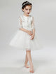 Girls' Princess Dress Flower Girl Wedding Gown Puffy Dress Performance Costume - Dorabear