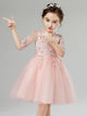 Girls' Princess Dress Flower Girl Wedding Gown Puffy Dress Performance Costume - Dorabear