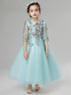 Girls' Princess Dress Flower Girl Wedding Gown Puffy Walkshow Performence Costume - Dorabear