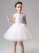 Girls' Princess Dress Fluffy Gauze Piano Performance Costume Flower Kid Wedding Gown - Dorabear