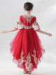 Girls' Princess Dress Puffy Evening Gown Oriental Elements High-end Performance Costume - Dorabear