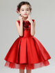 Girls' Puffy Evening Gown Long-sleeved Piano Performance Costume Princess Dress - Dorabear