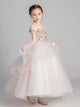 Girls'Puffy Evening Gown Piano Performance Dress Flower Girl Wedding Dress - Dorabear