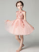 Girls' Puffy Gauze Evening Gown Piano Performance Costume Flower Girl Princess Dress - Dorabear