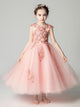 Girls' Puffy Gauze Evening Gown Piano Performance Costume Flower Girl Princess Dress - Dorabear