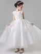 Girls' Puffy Gauze Evening Gown Piano Performance Costume Flower Girl Princess Dress - Dorabear