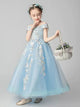 Girls'Puffy Princess Dress Evening Gown Performance Costume Flower Girl Wedding Dress - Dorabear