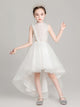 Girls' Puffy Princess Dress Flower Girl Wedding Gown Piano Performance Costume - Dorabear