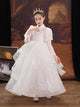 Girls' Puffy Wedding Gown Princess Dress High-end Piano Performance Costume - Dorabear