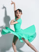 Square Neck Tight-fitting Short-sleeved Latin Dance Costume Suit - Dorabear