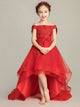 Girls' Trailing Wedding Dress WalkShow Gown Princess Dress Piano Performance Costume - Dorabear