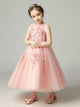 Girls' Walk Show Piano Performance Costume Flower Girl Puffy Gown Princess Dress - Dorabear