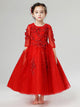 Girls' Walk Show Piano Performance Costume Flower Girl Puffy Gown Princess Dress - Dorabear