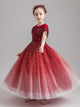 Girls' Wedding Dress Piano Performance Costume Flower Girl Evening Gown Princess Dress - Dorabear