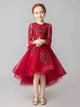 Girls' Western-style Show Evening Gown Flower Kid's Wedding Dress Puffy Princess Costume - Dorabear