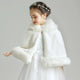 Girls' Wool Shawl Thickened Long-sleeved Warm Coat Dress Cape Accessories - Dorabear