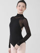 Heap Collar Ballet Training Suit Autumn/Winter Long-sleeved Dance Leotard - Dorabear