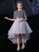 High-end Catwalk Performance Costume Girls' Evening Gown Princess Puffy Wedding Dress - Dorabear