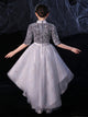 High-end Catwalk Performance Costume Girls' Evening Gown Princess Puffy Wedding Dress - Dorabear