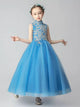 High-end Evening Gown Girl Princess Dress Piano Performance Dress - Dorabear