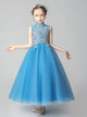 High-end Evening Gown Girl Princess Dress Piano Performance Dress - Dorabear