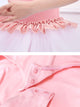 Velvet Stitching Short-sleeved Practice Dress Ballet One-piece Tutu Skirt - Dorabear