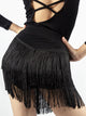 Latin Dance Fringed Skirt Autumn/Winter Practice Bottoms - Dorabear