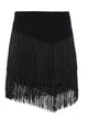 Latin Dance Fringed Skirt Autumn/Winter Practice Bottoms - Dorabear