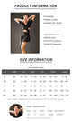 Latin Dance Practice Clothes Front and Back Cross V-neck Hollow Leotard - Dorabear