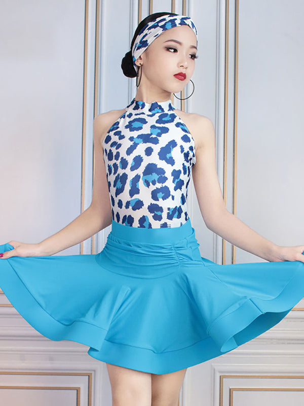 Latin Dance Sleeveless Top Split Suits Performance Clothing - Dorabear