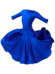 Latin Dance Professional Competition Costume Oval Neck Dress - Dorabear