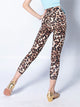 Leopard Print Latin Dance Trousers Autumn Scropped Exercise Pants - Dorabear