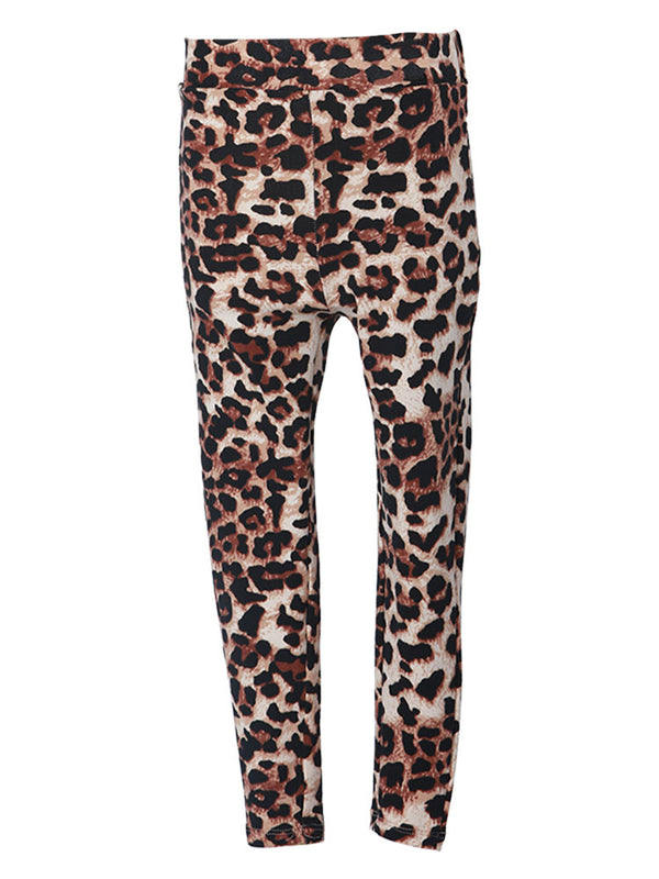 Leopard Print Latin Dance Trousers Autumn Scropped Exercise Pants - Dorabear