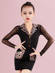 Long-sleeved Autumn/Winter Performance Clothes Latin Dance Practice Suit - Dorabear