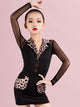 Long-sleeved Autumn/Winter Performance Clothes Latin Dance Practice Suit - Dorabear