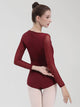 Long-sleeved Ballet Leotard Autumn/Winter Dance Practice Clothing - Dorabear