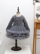 Long Sleeve Round Neck Princess Dress Sequin Dress New Year's Dress - Dorabear