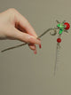 Lotus Flower Pearl Hairpin Ancient Style Coiled Hair Headdress Oriental Elements Hair Accessories - Dorabear