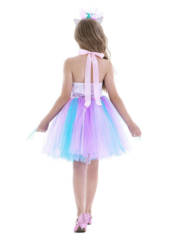 Mermaid Character Costume Fish Scale Dress Dress Suspender Tutu - Dorabear