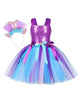 Mermaid Dress Shell Princess Mesh Tutu Dress Performance Costume - Dorabear