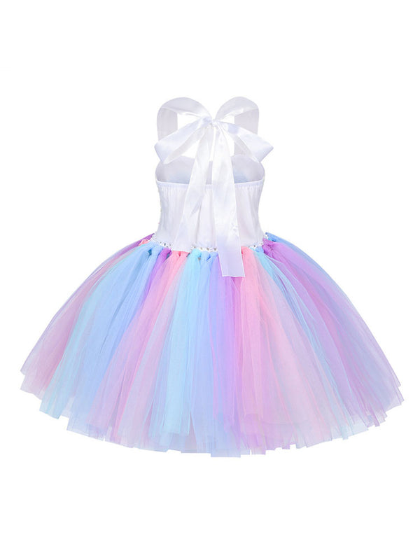 Mermaid Dress Shell Princess Mesh Tutu Dress Performance Costume - Dorabear