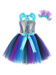 Mermaid Dress Shell Princess Mesh Tutu Dress Performance Costume - Dorabear