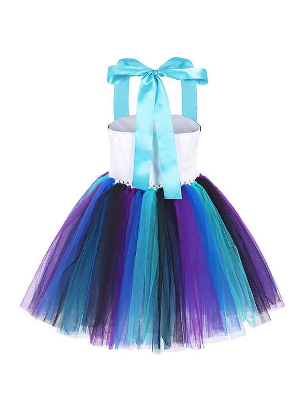 Mermaid Dress Shell Princess Mesh Tutu Dress Performance Costume - Dorabear