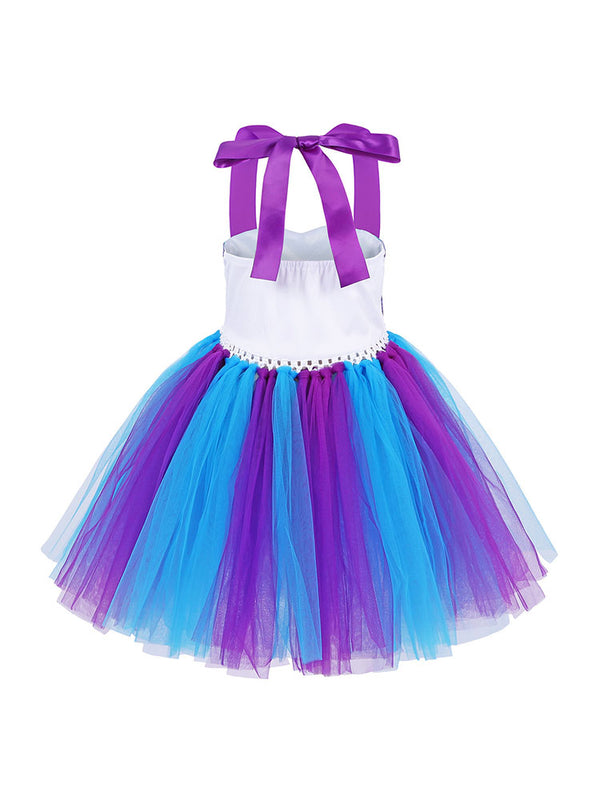 Mermaid Dress Shell Princess Mesh Tutu Dress Performance Costume - Dorabear