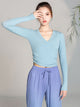 Modern Dance Long Sleeved Training Clothing Classical Dance Knitted Cotton Top - Dorabear