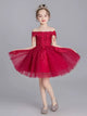 Off Shoulder Evening Gown Puffy Princess Dress Autumn/Winter Performance Dress - Dorabear