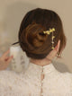 Osmanthus Fringe Step Shake Coiled Hair Wood Hairpin Ancient Style Cheongsam Headwear - Dorabear