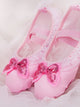 Practical Dance Shoes Satin Lace Bow Ballet Shoes - Dorabear